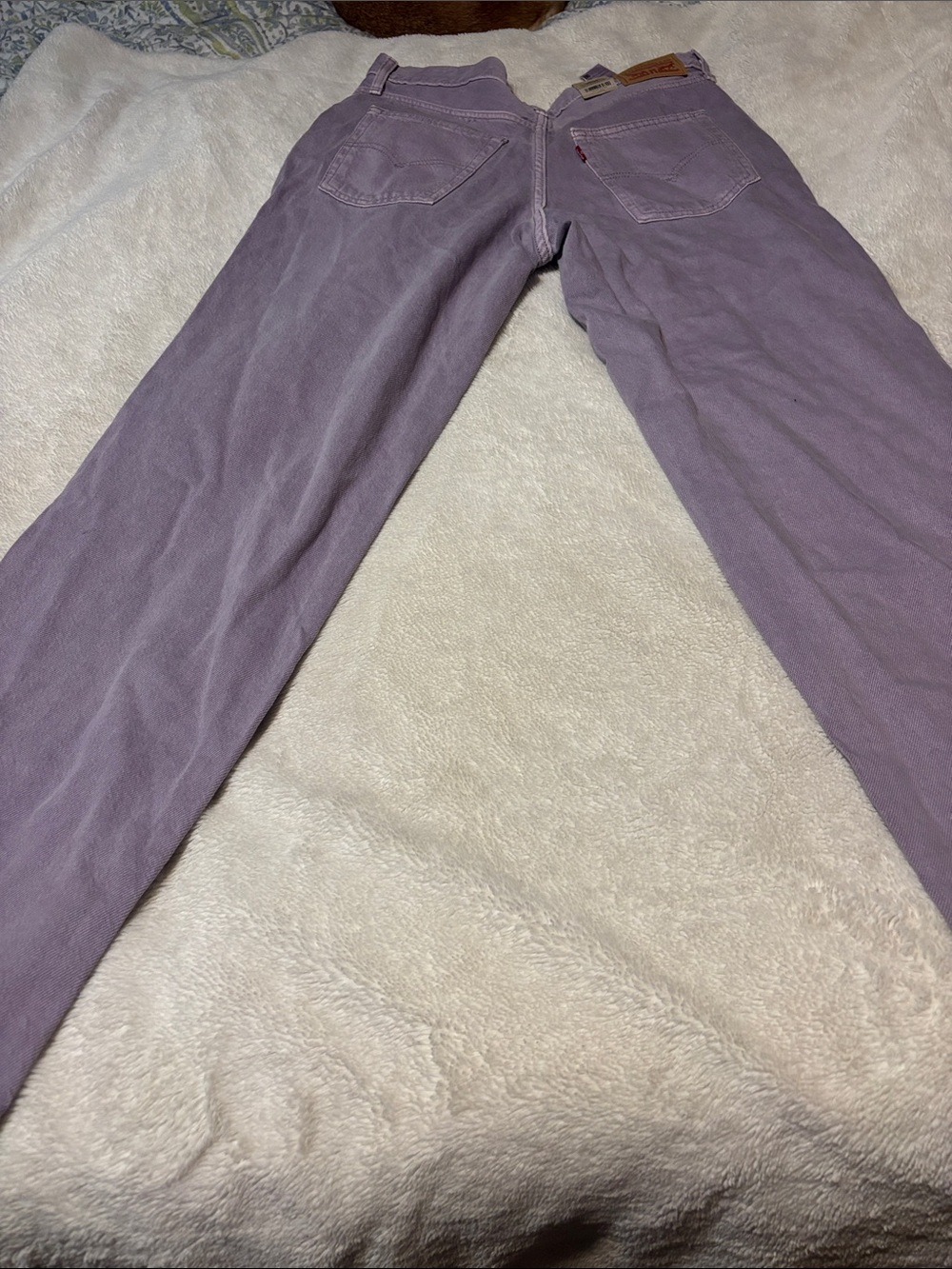 Levi's Lilac Denim Jeans with Leather Patch